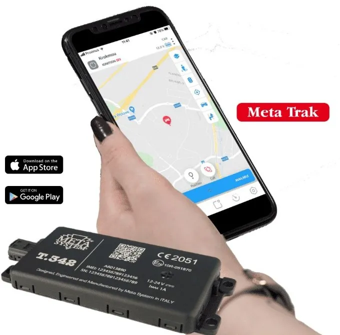 Interface utilisateur de l'application Easytrak pour la gestion de la sécurité des véhicules
