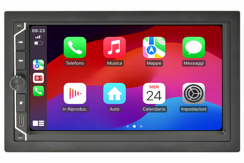 VM018E – Android Media Centre met Apple CarPlay en Android Auto 2DIN Draadloos met Europakaart