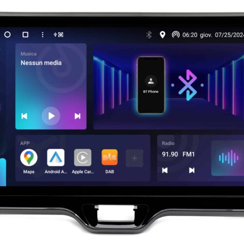 CustomFit SM305, une mediastation Android pour votre Toyota Yaris de 2021. Modernisez votre véhicule tout en conservant son design d'origine.