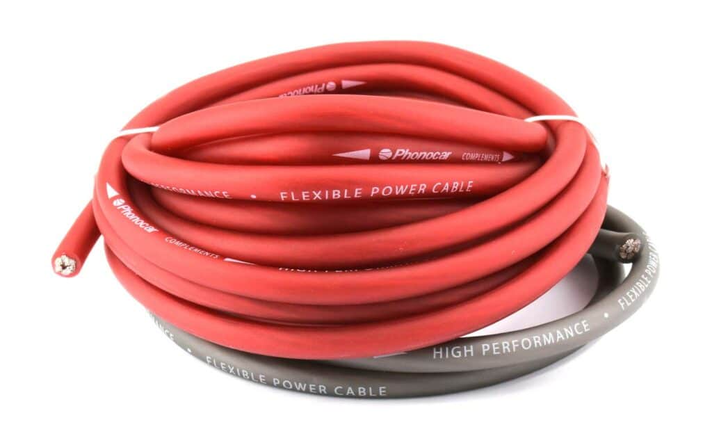 Bedradingsset voor versterker – 100% koper – Keuze uit verschillende doorsneden